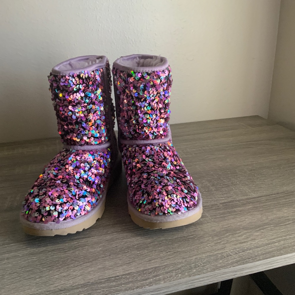 Classic Short Stellar Sequin Ugg Boots